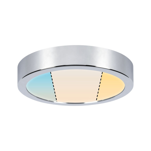 Wallceiling fr aviar ip44 led _w white switch 220mm chrome 230v plastique