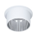 Kit encastré paulmann gil coin 3stepdim rd fixe led 1x6w 2700k 230v blanc dépoli/acier alu - 93384