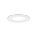 Spots encastrés LED Paulmann Nova Kit de 3 IP44 rond 78mm GU10 3x6,5W 3x460lm 230V 2700K Blanc dépoli