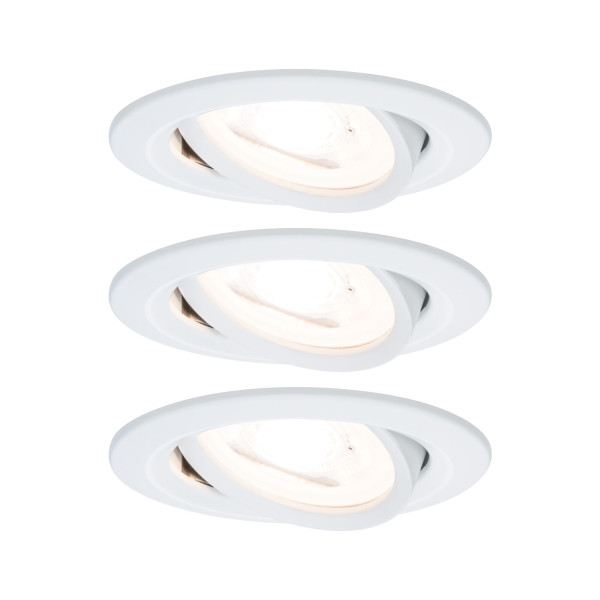 Paulmann kit enc nova rond noir led 3 n