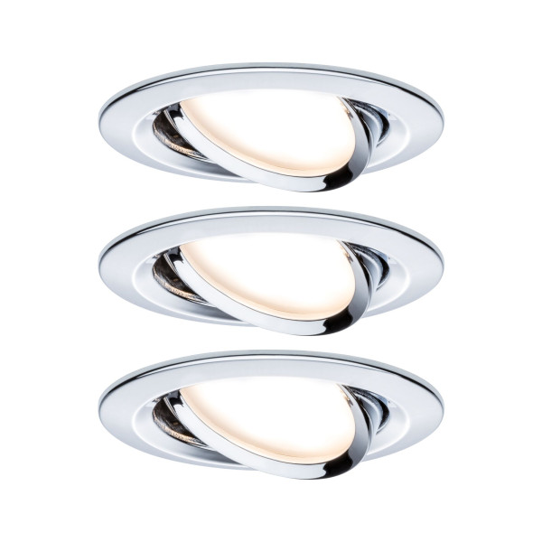 Paulmann kit enc nova rond noir led 3 n