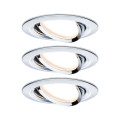 Paulmann kit enc nova rond noir led 3 n