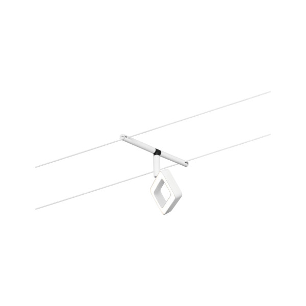 Système câble paulmann corduo cc frame 4,8w blc dép /chrome 230v/12v cc synthétique 3000k