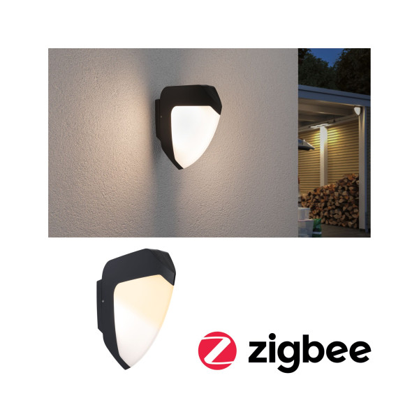 Outdoor 230v wall lamp ikosea ip44 8w 3000k
