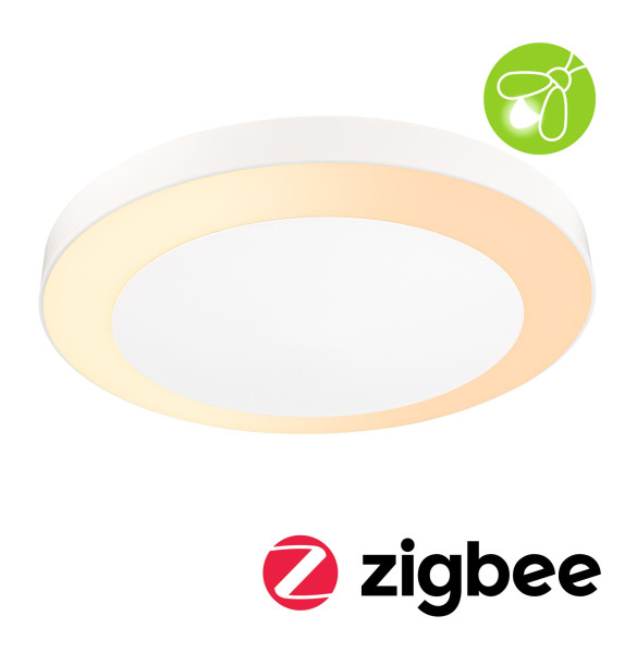 Circula plafond extérieur 230v zb ip44 2200-3000k 10w sensor blanc