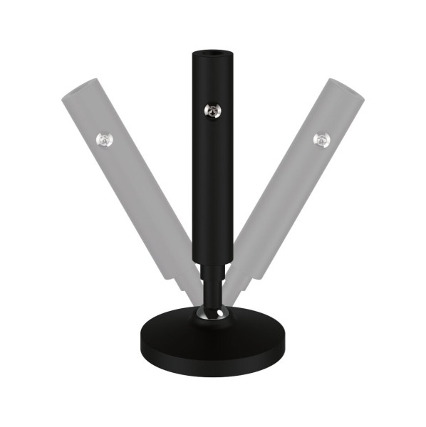 Kit wire system corduo wall mount noir dépoli métal