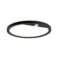 Ext. 230 v lamina rond pir noir ip44 14 w 2200 k-3000 k