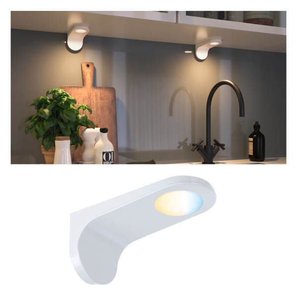 Spot paulmann clever connect neda 1x2w 2700-6500k tunable white 12v blanc dép/ - 99957