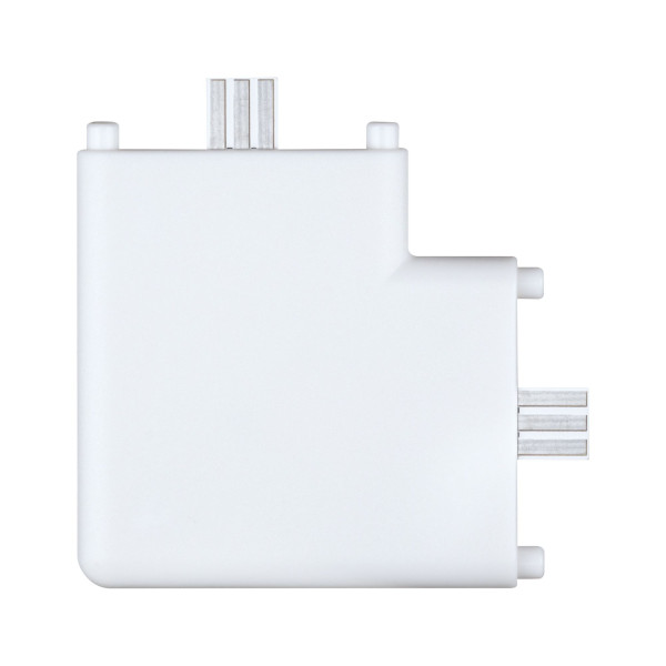 Cadre connecteur d'angle clever connect 12v blanc dépoli/étique - 99964