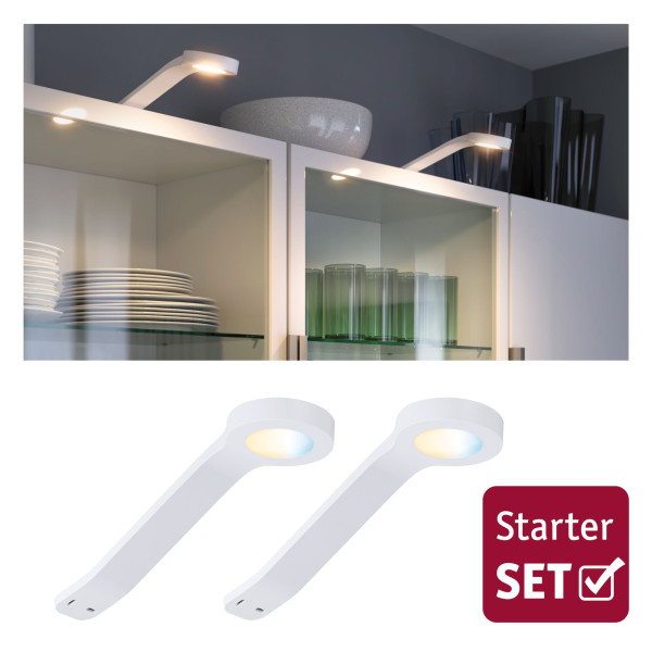 Kit de démarrage clever connect mike 2x2w 12w dc 2700-6500k 12v blc dépoli/étique - 99973