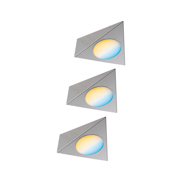 Clever connect kit de démarrage 3x2w 24w dc 2700-6500k 12v nickel bros/métal - 99974