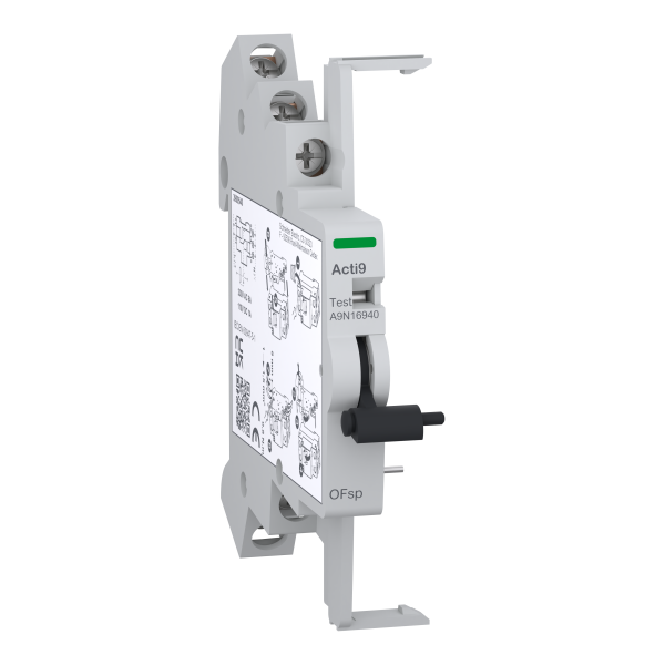 Acti9- contact auxiliaire rccb-id - 1f+1of - 380..415v - 100ma à 6a
