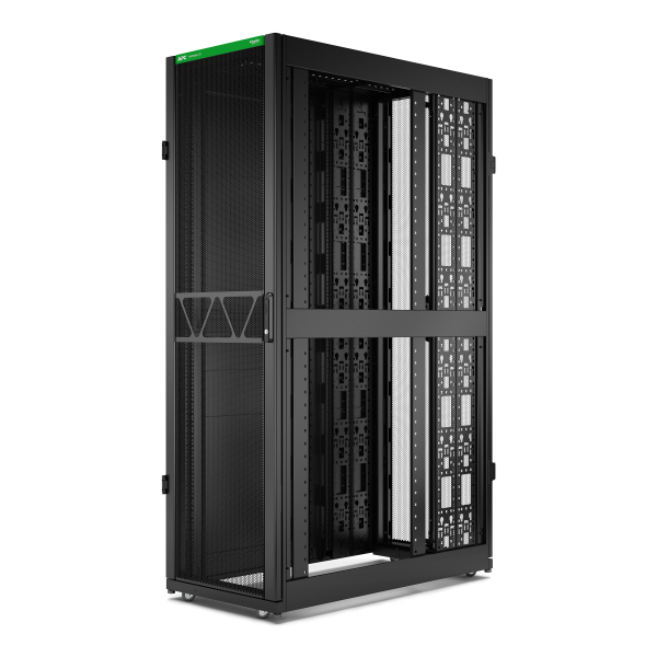 Rack netshelter sx2 42u l600xp1200xh1991mm, noir, avec panneaux latéraux