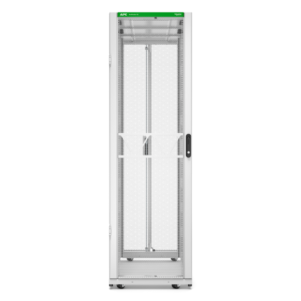 Rack netshelter sx2 42u l600xp1200xh1991mm, blanc, avec panneaux latéraux