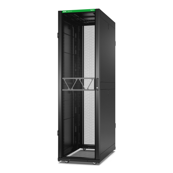 Rack netshelter sx2 45u l600xp1200xh2124mm, noir, avec panneaux latéraux