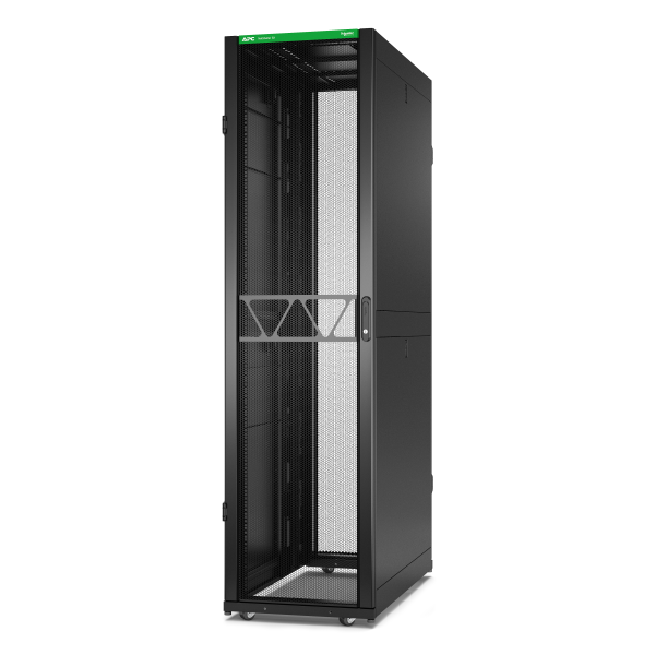 Rack netshelter sx2 48u l600xp1200xh2258mm, noir, avec panneaux latéraux