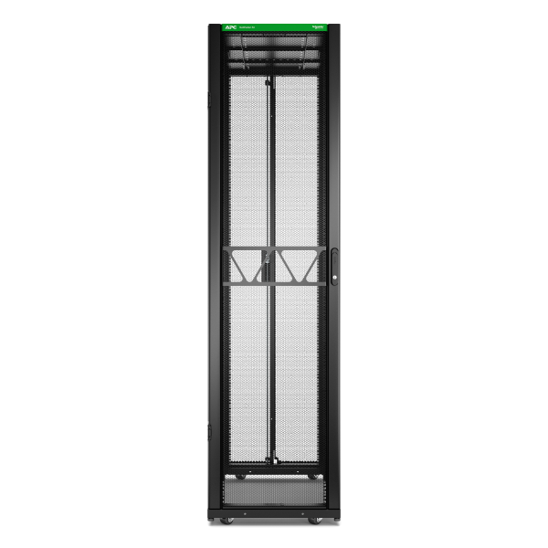 Rack netshelter sx2 48u l600xp1200xh2258mm, noir, avec panneaux latéraux