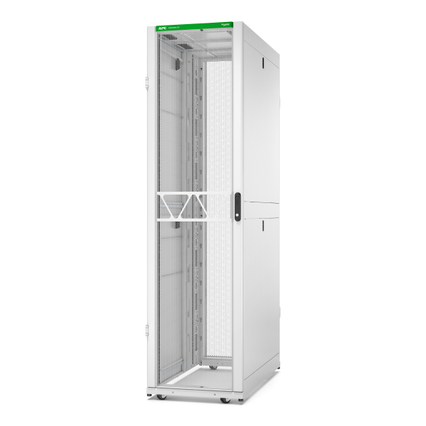 Rack netshelter sx2 48u l600xp1200xh2258mm, blanc, avec panneaux latéraux