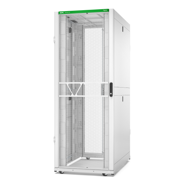 Rack netshelter sx2 42u l750xp1200xh1991mm, blanc, avec panneaux latéraux