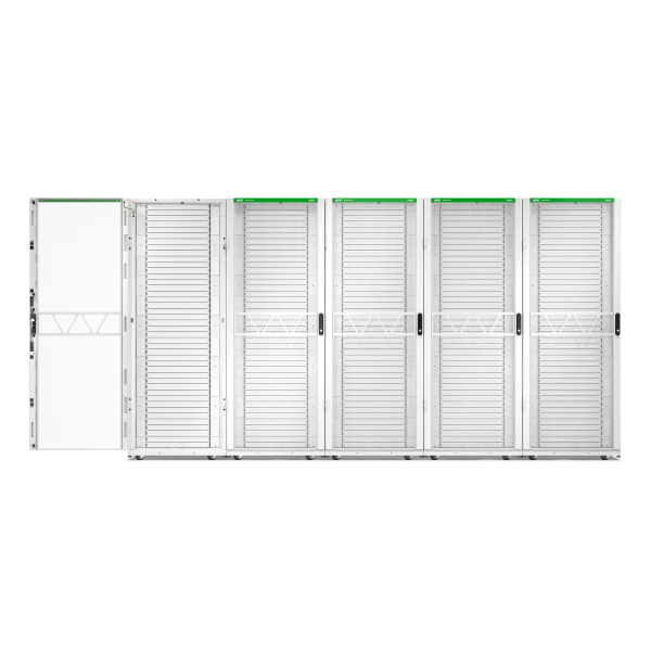 Rack netshelter sx2 42u l750xp1200xh1991mm, blanc, avec panneaux latéraux