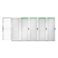 Rack netshelter sx2 42u l750xp1200xh1991mm, blanc, avec panneaux latéraux