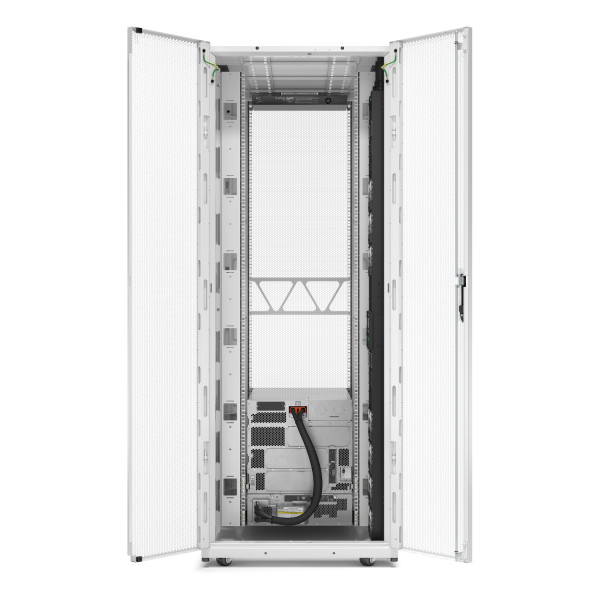 Rack netshelter sx2 42u l750xp1200xh1991mm, blanc, avec panneaux latéraux