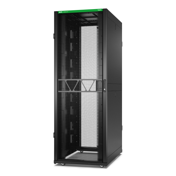 Rack netshelter sx2 45u l750xp1200xh2124mm, noir, avec panneaux latéraux