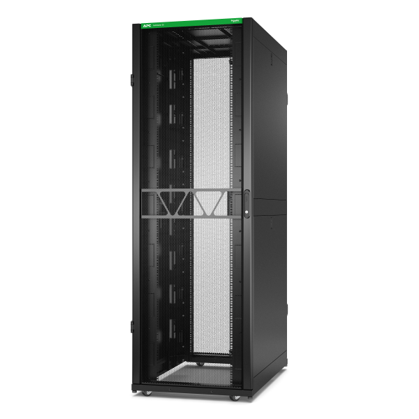 Rack netshelter sx2 48u l750xp1200xh2258mm, noir, avec panneaux latéraux