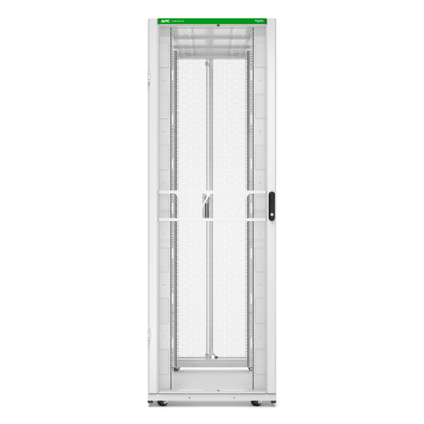 Rack netshelter sx2 48u l750xp1200xh2258mm, blanc, avec panneaux latéraux