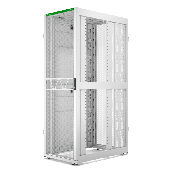Rack netshelter sx2 48u l750xp1200xh2258mm, blanc, avec panneaux latéraux