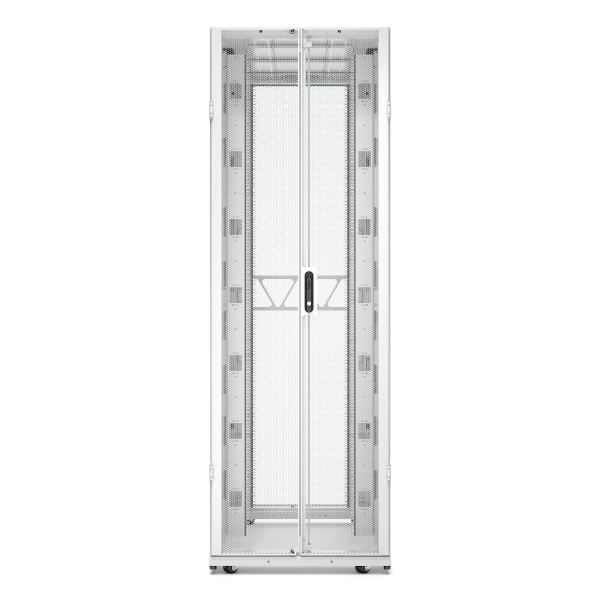 Rack netshelter sx2 48u l750xp1200xh2258mm, blanc, avec panneaux latéraux