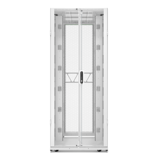 Rack netshelter sx2 42u l800xp1200xh1991mm, blanc, avec panneaux latéraux