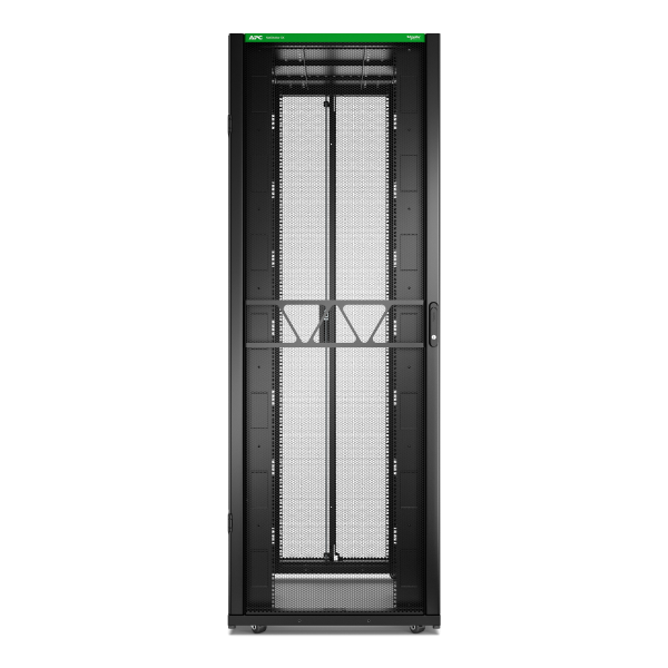 Rack netshelter sx2 48u l800xp1200xh2258mm, noir, avec panneaux latéraux