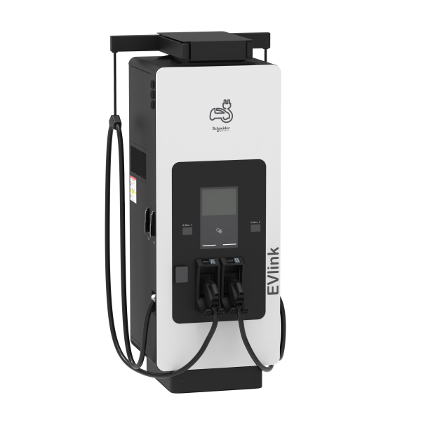 Evlink pro dc - borne de recharge - 120 kw - 1xccs2+1xccs2 - 3,6m - lecteur cb