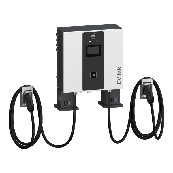 Evlink pro dc - borne de recharge - 60 kw - 2xccs2  - câble 7m
