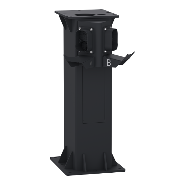 Evlink pro dc - pied pour borne - 1 prise ccs2 + 1 prise chademo - h 75 cm