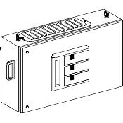 Canalis ks - coffret dérivation 400a interrupteur-sectionneur fus. din - 3l+pen