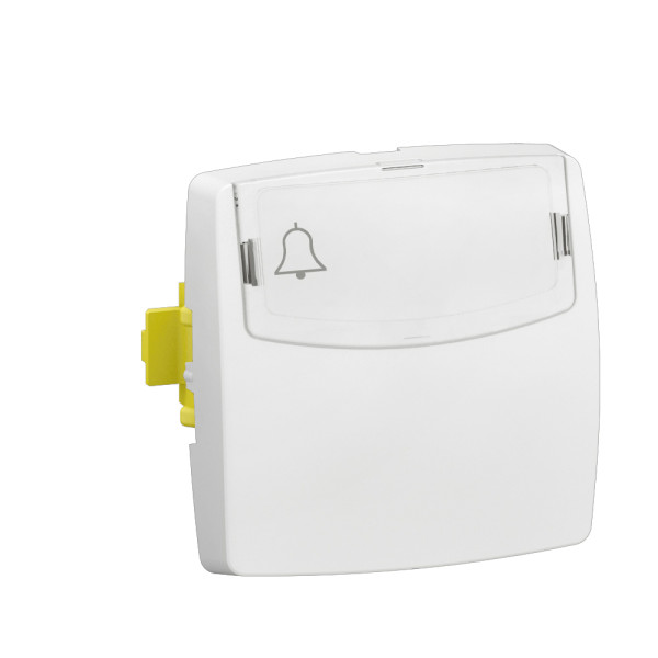 Poussoir porte-etiquette composable blanc