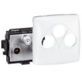 Prise tvfmsat composable blanc