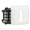 Prise telephone composable blanc