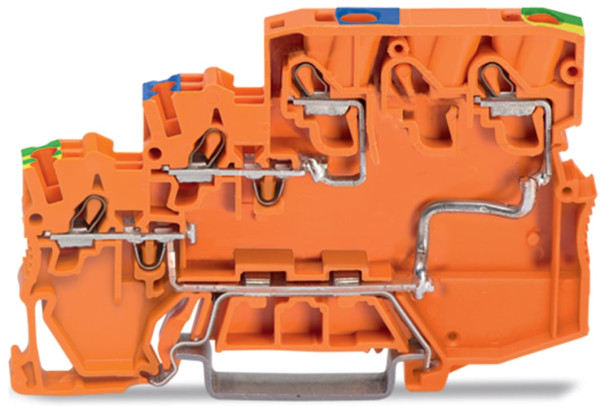 Borne d'alimentation pour actionneurs pnp, 3 conducteurs 2,5 (4)mm²
