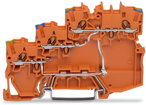 Borne d'alimentation pour capteurs pnp 3 conducteurs - pe racc rail