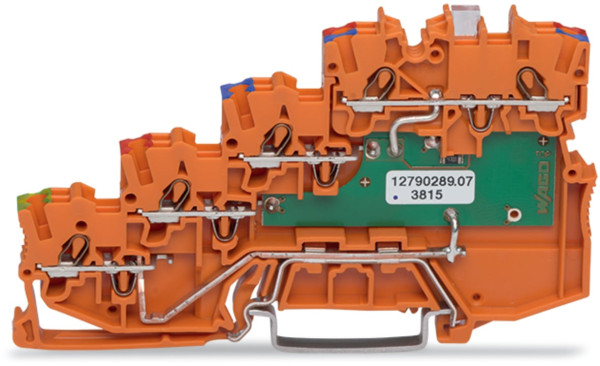 Borne d'alimentation pour capteurs 4 conducteurs- led - pe racc rail