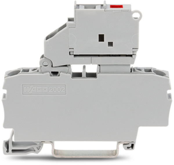 Borne à fusible pour 2 conducteurs pour cartouches type g 5 x 20 mm 120 v, gris
