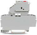 Borne à fusible pour 2 conducteurs pour cartouches type g 5 x 20 mm 120 v, gris