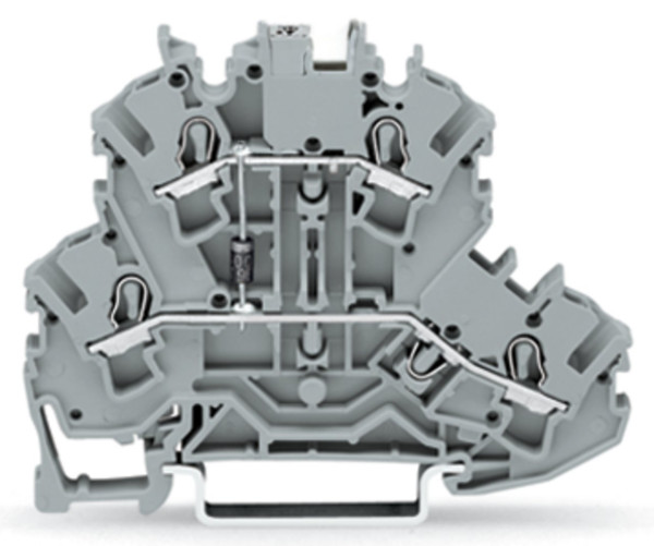 Topjob's borne à diode 2 étages 2c / 2,5 (4) mm² / circuit ii / gris