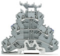 Topjob's borne 3 étages 2,5 (4) mm² / blindage-bleu-gris / support