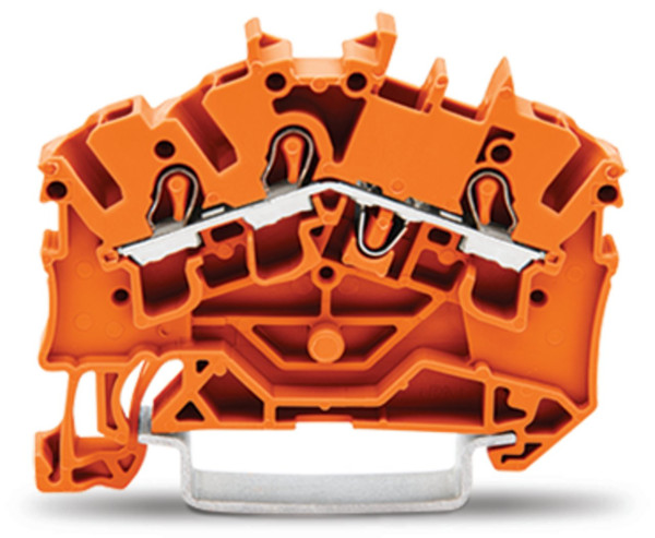 Topjob's borne de passage 3c inclinée / 2,5 (4) mm² / orange - Wago - 20026302