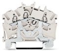 Borne de raccordement de tresse blin 2,5mm², blanc