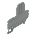 Topjob's plaque d'extrémité pour bornes à fusible / gris